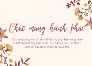 lời chúc đám cưới hay