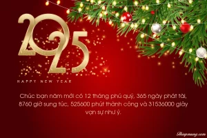 thiệp chúc mừng năm mới 2025