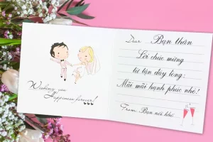 thiệp chúc phúc hôn nhân