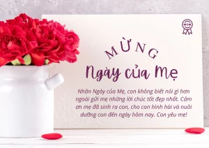 thiệp mừng ngày của mẹ
