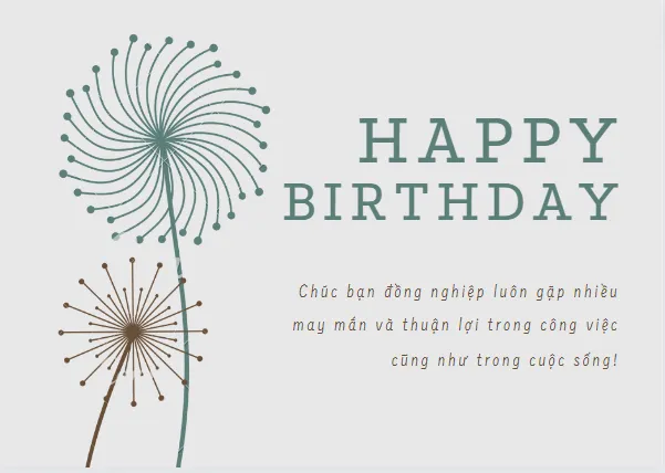 thiệp mừng sinh nhật đồng nghiệp