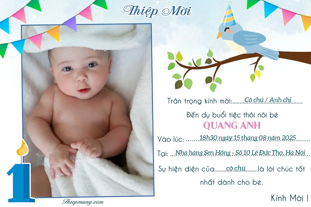 Các Loại Thiệp Mừng Thôi Nôi Bé Trai Phổ Biến Và Bí Quyết Lựa Chọn